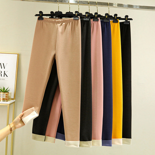 女士高腰无痕秋裤 衬裤 加绒秋冬新款 线裤 内穿紧身保暖裤 德绒打底裤