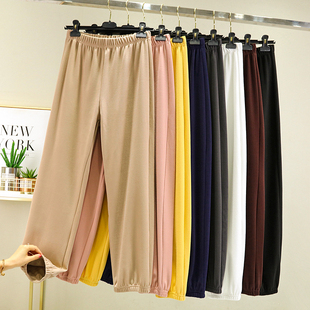 休闲裤 德绒打底裤 纯色百搭秋裤 大码 女秋冬加绒加厚磨毛发热保暖裤