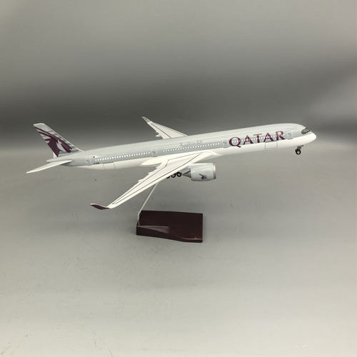 47cm卡塔尔A350-1000静态飞机模型仿真客机航空模型摆件生日礼物