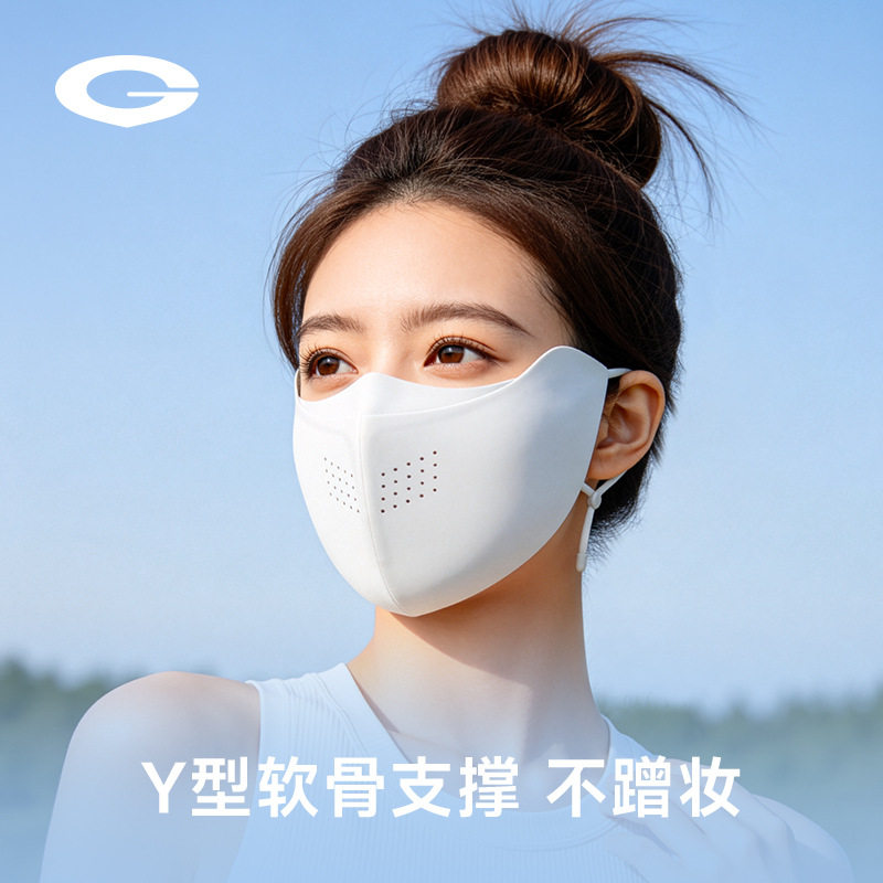 夏季冰丝防晒面罩女户外防紫外线立体透气遮阳脸基尼防蹭妆XKZ99