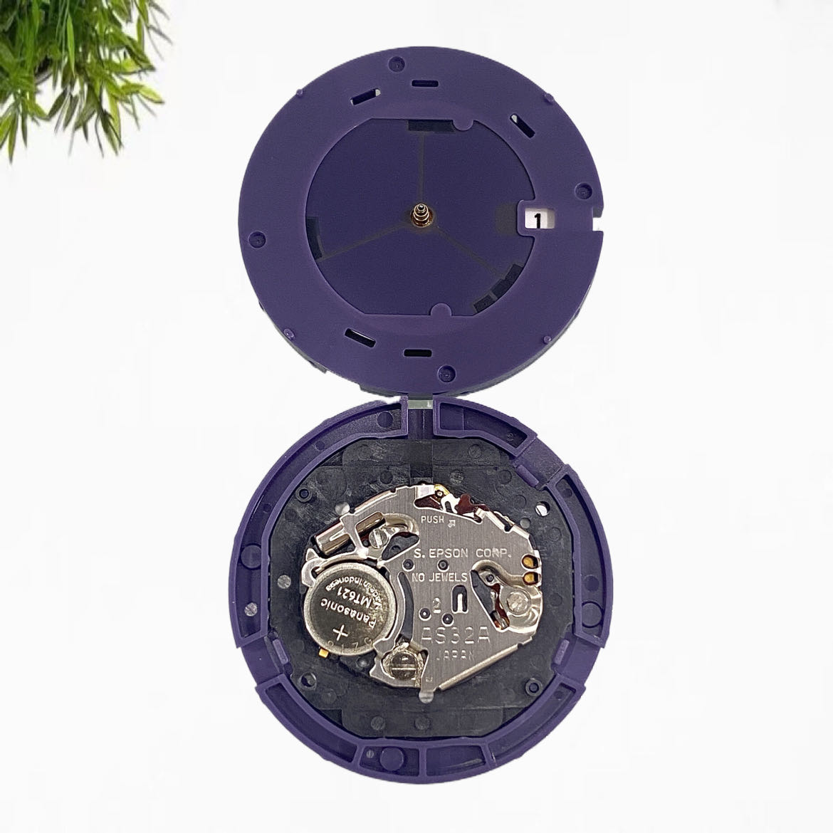 手表机芯配件 日本原装 AS32A机芯 三针光动能机芯 AS32太阳能机