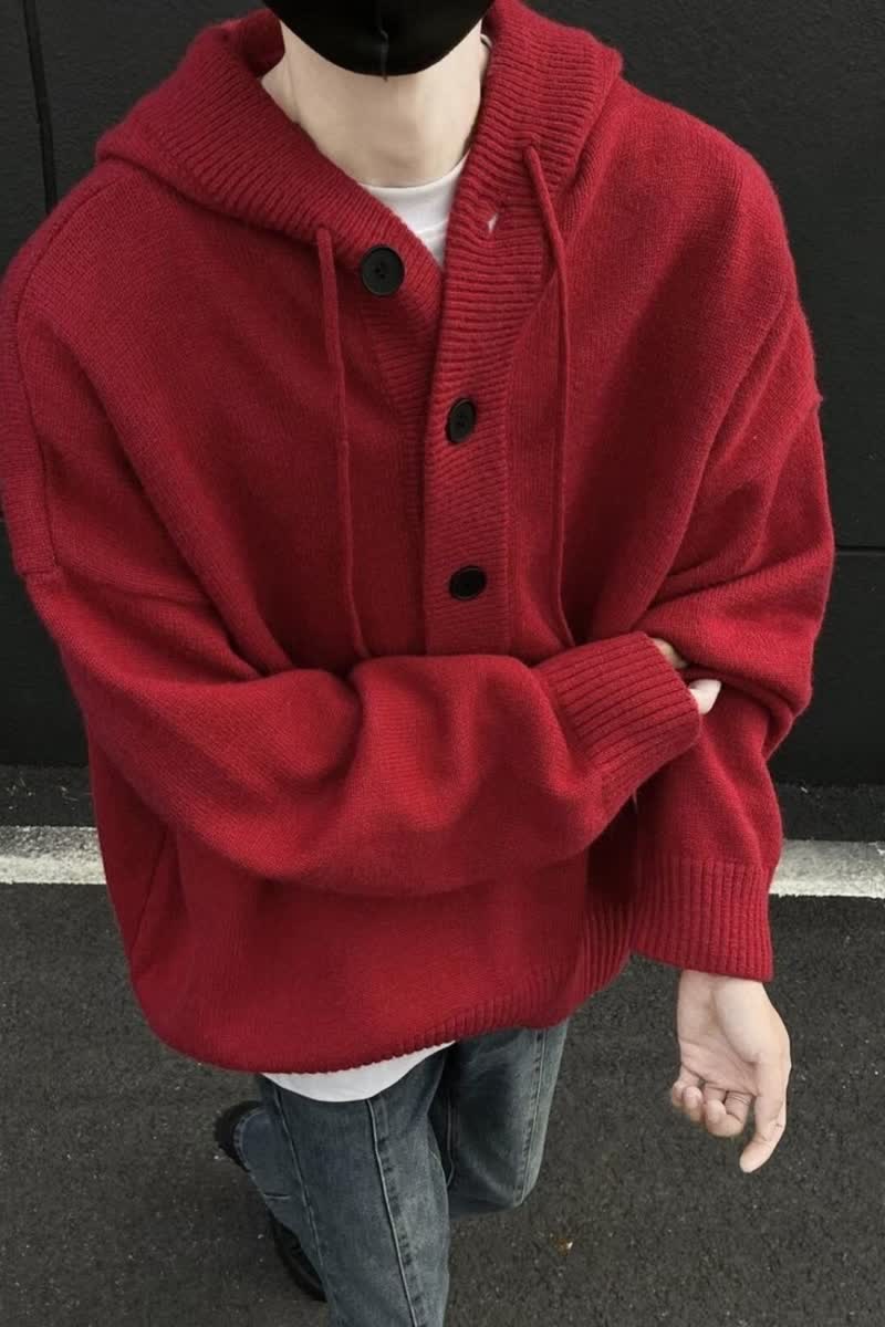 连帽针织开衫外套男女秋冬季韩系慵懒宽松休闲百搭针织衫M5727P60,男装针织衫/毛衣,星座1013-3