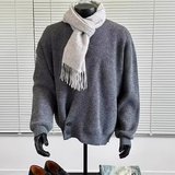 斜门襟针织衫道袍毛衣男秋慵懒高级感老钱风穿搭开衫外套M106P58，男装针织衫/毛衣，星座1013-3