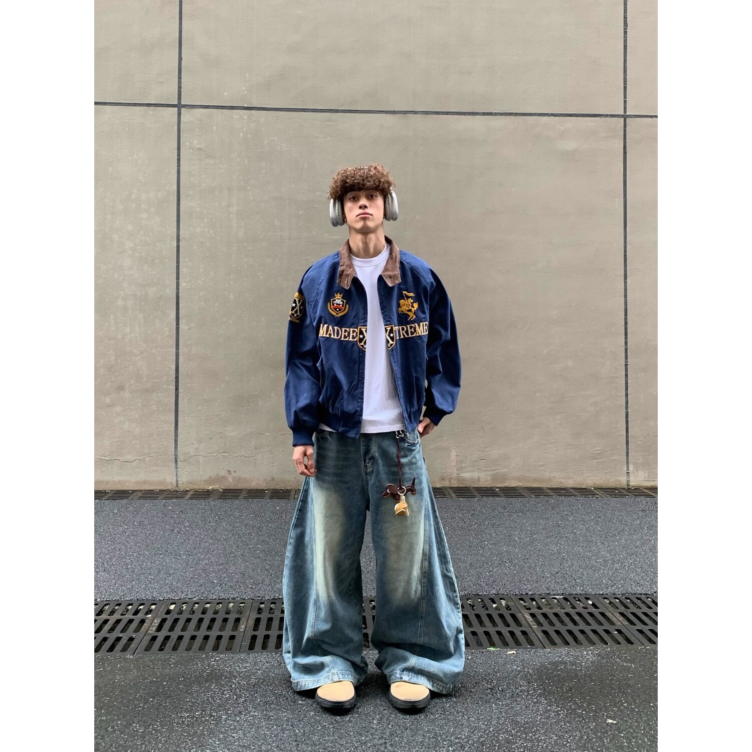 美式复古街头高级感哈灵顿夹克秋季刺绣外套上衣潮牌男女JK308P68,男装夹克,星座1013-3