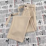 重磅直筒休闲抗皱小西裤男装宽松纯色垂坠感弯刀西装裤子XK323P45，男装西裤，星座1013-3