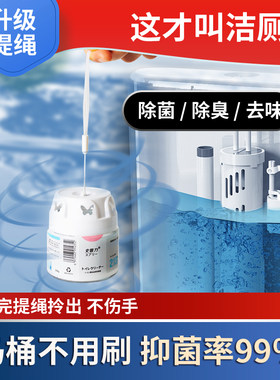 史普力新款马桶自动清洗剂洁厕宝除垢去黄去渍除垢蓝泡泡除臭神器