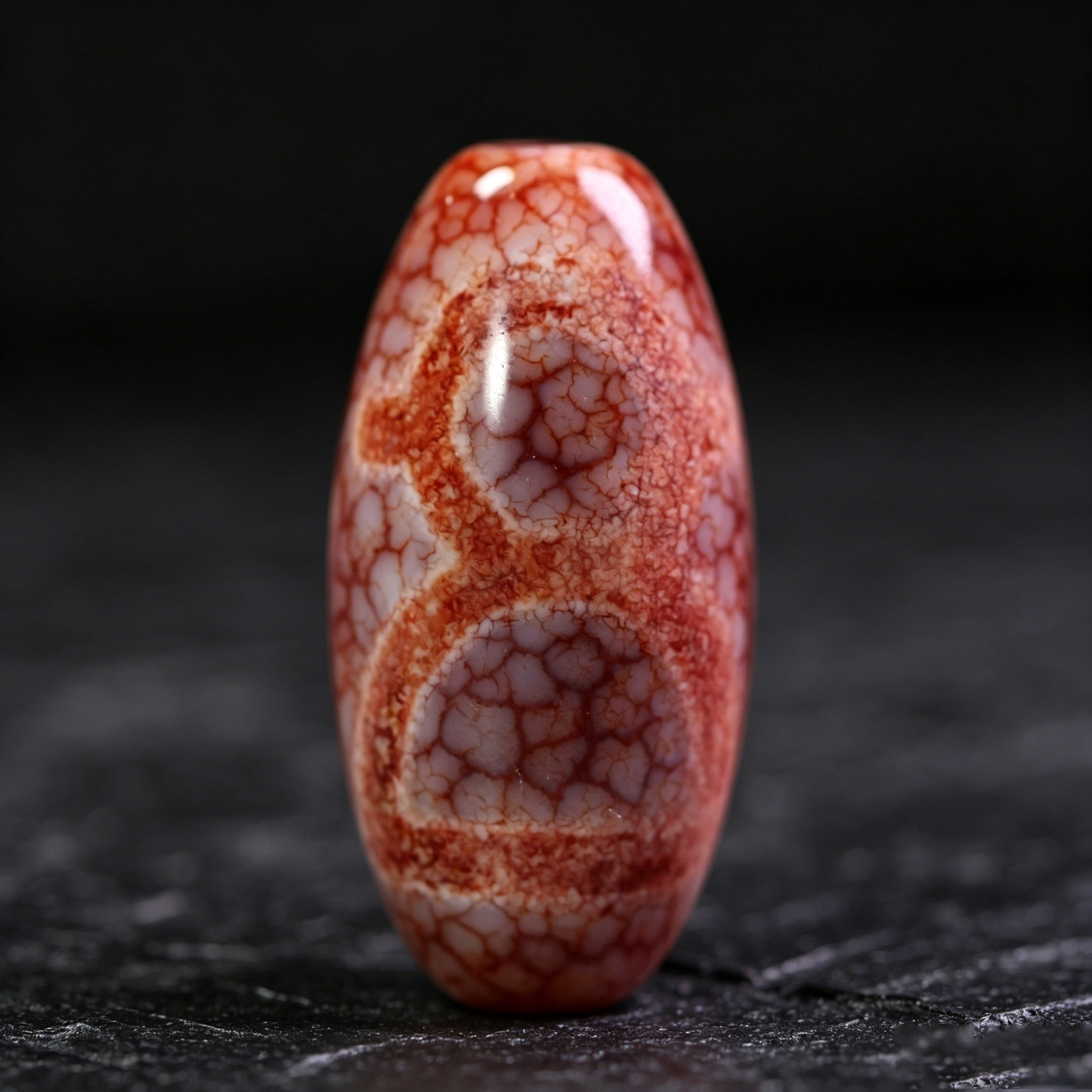 天然西藏真品老玛瑙佛心舍利供财神天珠项链吊坠手串17*35mm左右