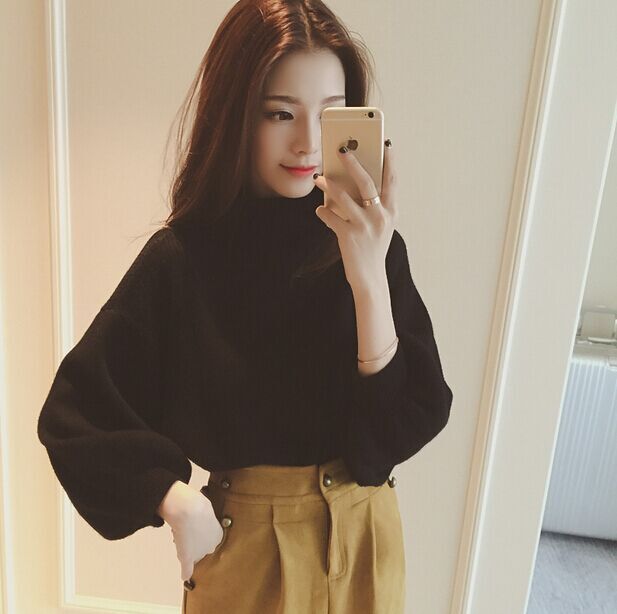 winter Korean Edition Women's wear have cash less than that is registered in the accounts Small sweater Long sleeve spring and autumn collocation Broad leg Leather pants skirt wrapped skirt jacketin the Women's clothing/Boutique , Sweaters  category - from Buy2taobao.com to provide professional Taobao agent buy service