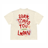 复古高街字母设计感情侣短袖 美式 t恤 260克重磅纯棉 造物GOODGOD