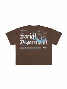 28blocks 美式 复古字母潮牌宽松圆领短袖 t恤男女 260克重磅纯棉