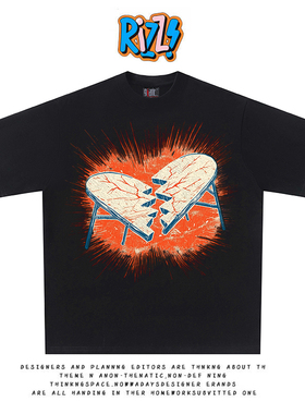 造物GOODGOD 断裂桌子美式趣味设计印花原创短袖t恤2025新款夏季