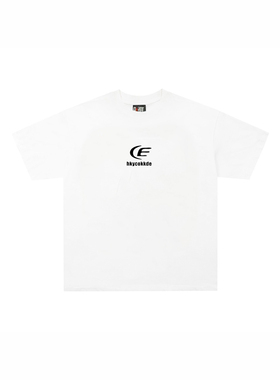 28blocks新款白色短袖T恤男女美式潮牌高街oversize宽松半袖上衣