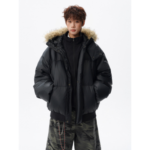 90白鸭绒毛领羽绒服外套618-YR05-P245控388LK，男装羽绒服，星座618