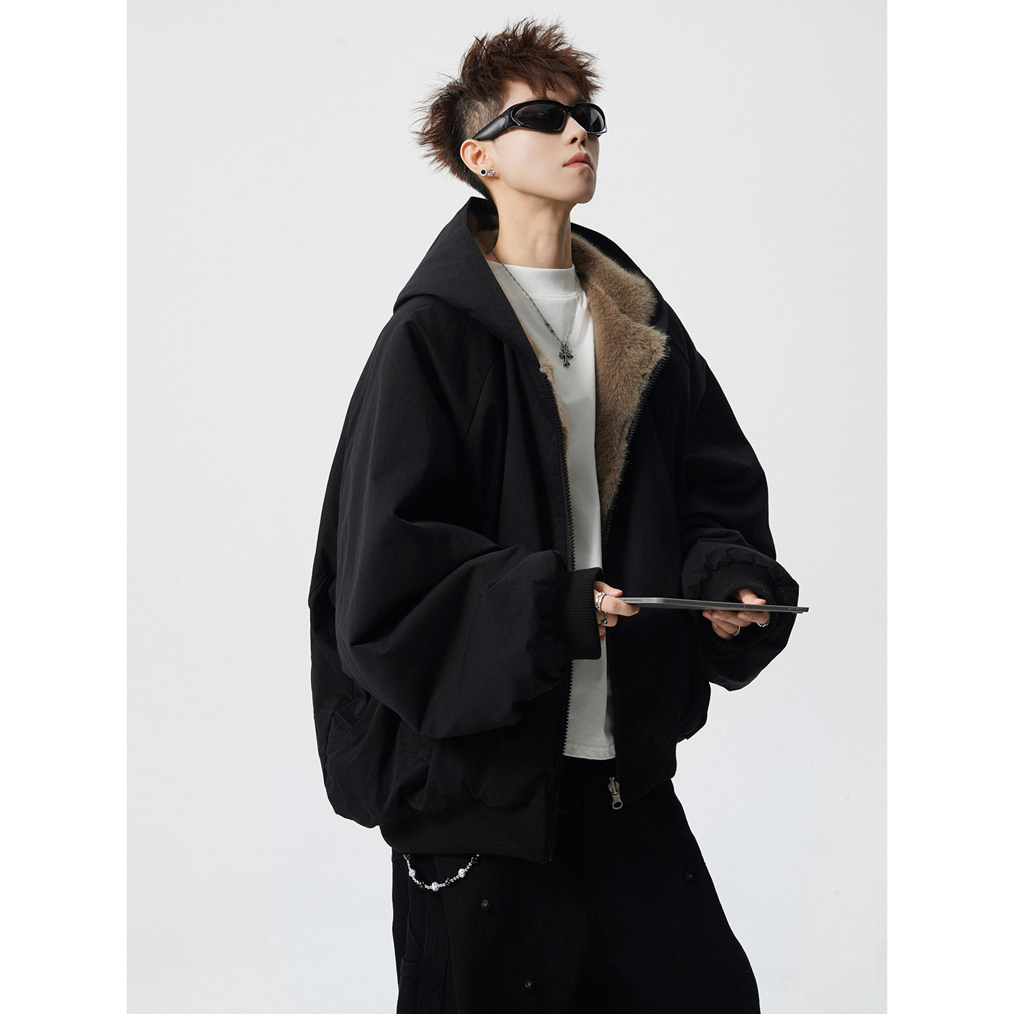 冬季双面穿棉服外套棉衣618-MF574特批90，男装棉衣，星座618