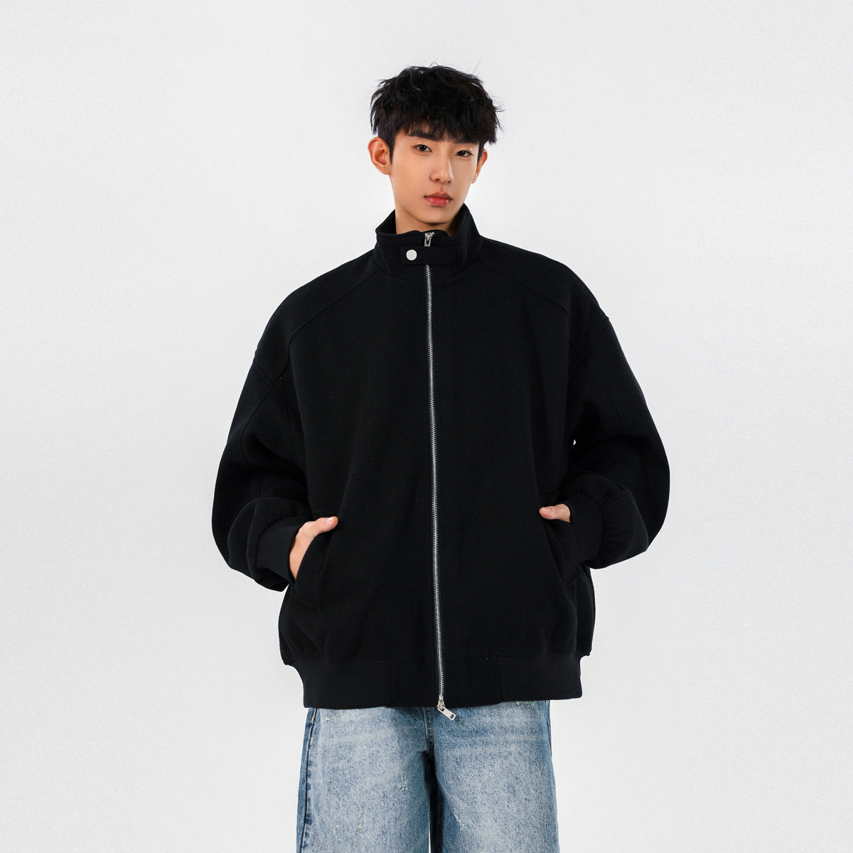 春季新款呢料夹克外套618-JK898-P110控138 无影墙图片