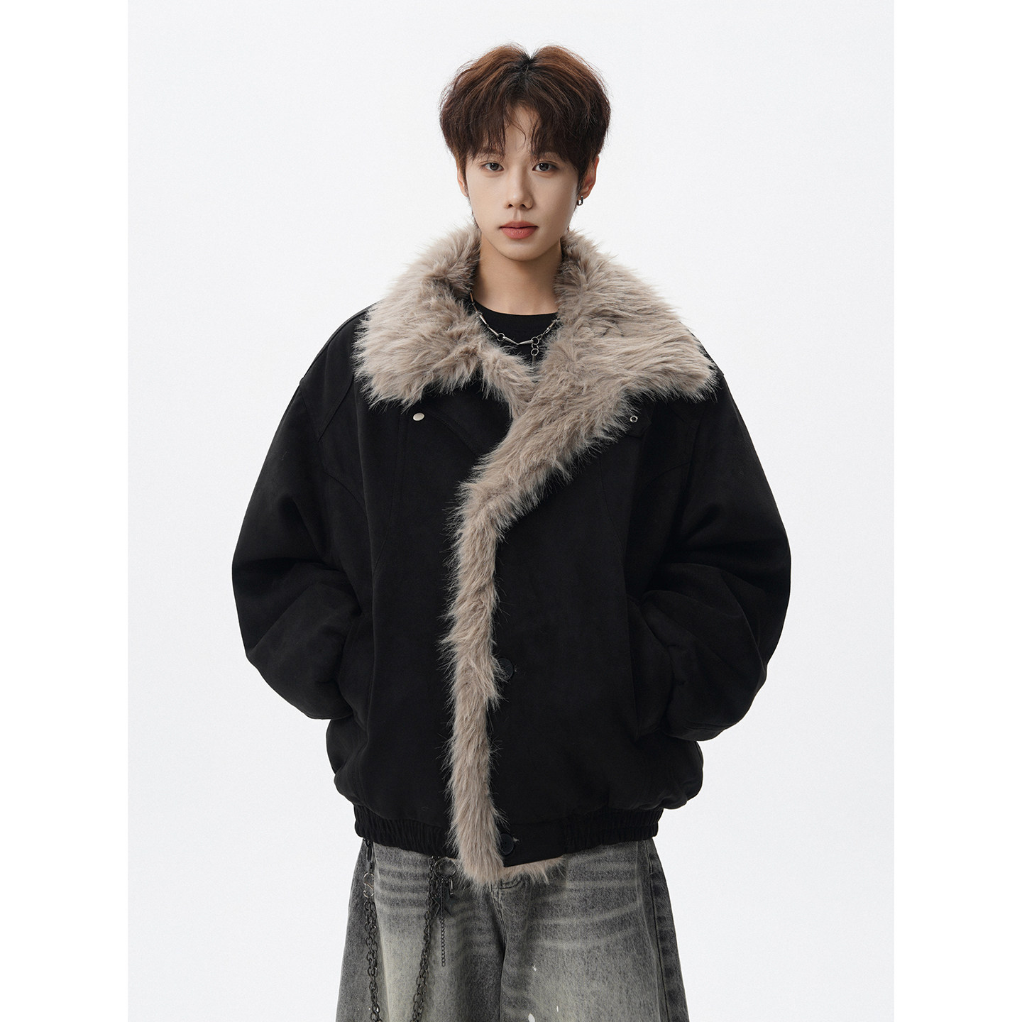 现货长毛绒棉服棉衣外套618-MF362-P115控218,男装棉衣,星座618