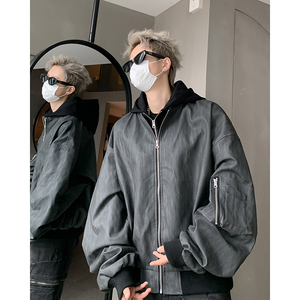 冬季短款假两件棉服外套XZ618-JK165棉衣-P120控168，男装棉衣，星座618