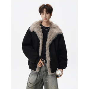 现货长毛绒棉服棉衣外套618-MF362-P115控218，男装棉衣，星座618