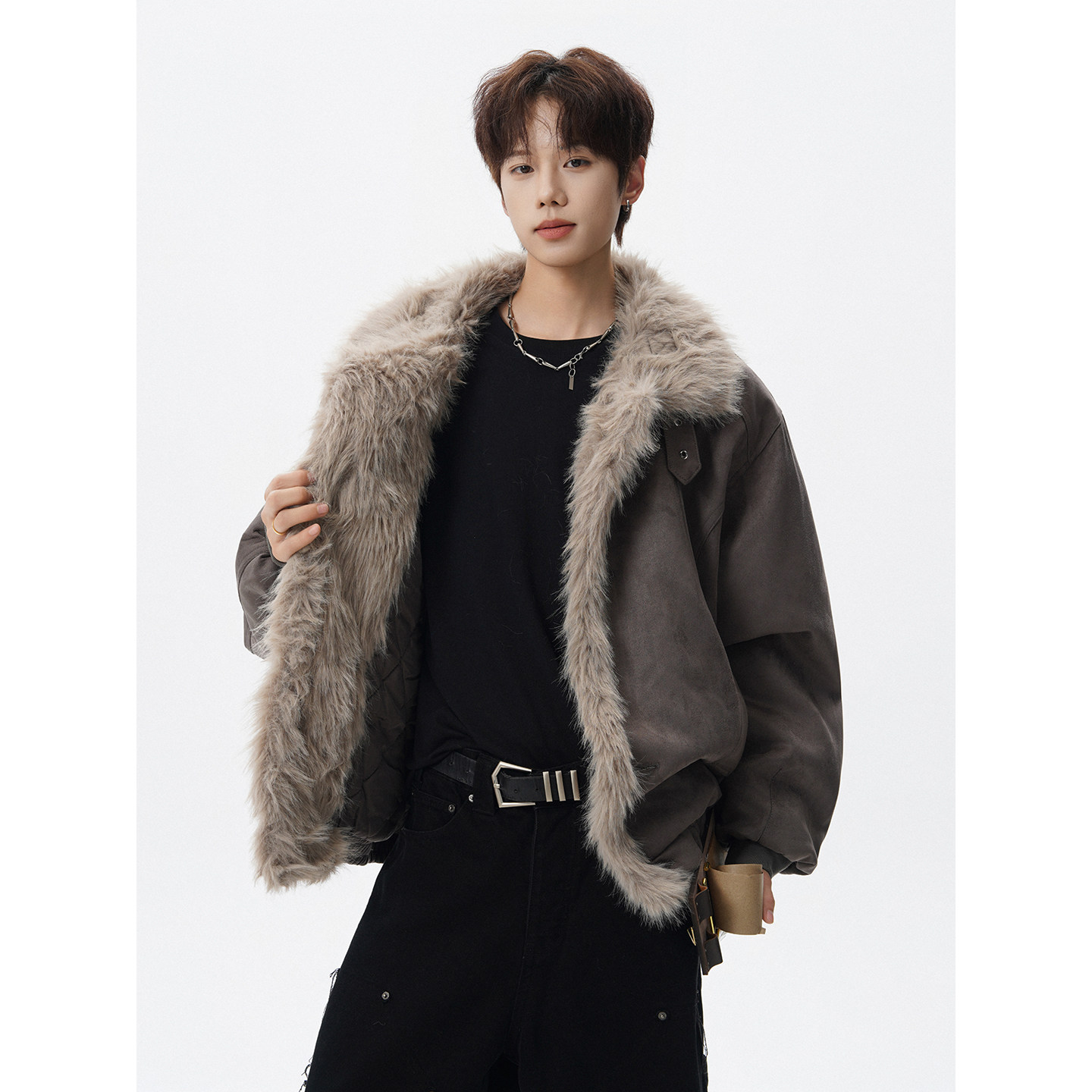 现货长毛绒棉服棉衣外套618-MF362-P115控218,男装棉衣,星座618