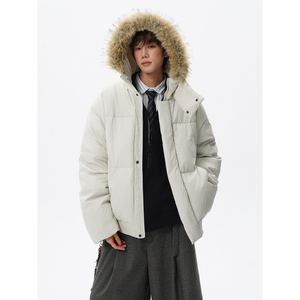 90白鸭绒毛领羽绒服外套618-YR05-P245控388LK，男装羽绒服，星座618