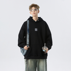 2025春秋刺绣连帽卫衣618-V20-P55控88 加绒P65控98图片