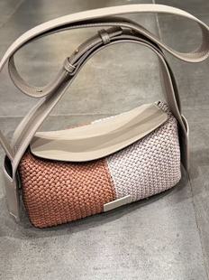 2026新款手工钩织DIY草编屋檐包牛皮配件材料包有保姆级详细视频