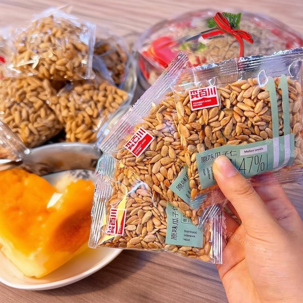 森百川原味瓜子仁熟小包装坚果休闲零食小吃散装官方旗舰店