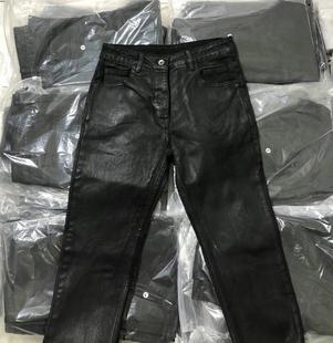 裤 RICK烟管高街涂层牛仔ro蜡面复古 潮日系男OWEN青年休闲修身