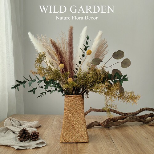 月洁文艺复古永生花真干花花束