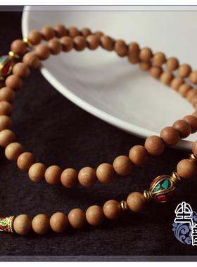 印度老山檀香木泰国醇厚佛牌链
