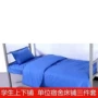 Cotton sinh viên đại học tấm màu xanh và trắng đơn vị ký túc xá bông chăn 1 m giường đơn màu xanh chăn gối - Khăn trải giường bộ drap giường