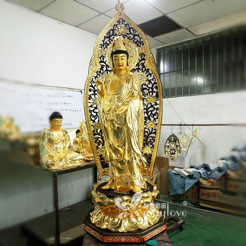 神庵香台神台贴金工程上门施工 桌面桌子雕刻贴金工艺品