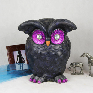 菲比精灵 眼睛可发光家居装饰动物园游乐园摆设