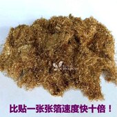 台湾金箔丝 修贴箔快 银箔丝香槟箔丝80g艺术玻璃工艺品家具佛像装