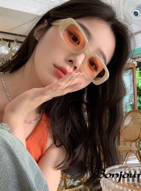 复古gm猫眼墨镜女2023新款高级感防紫外线太阳眼镜明星同款显瘦