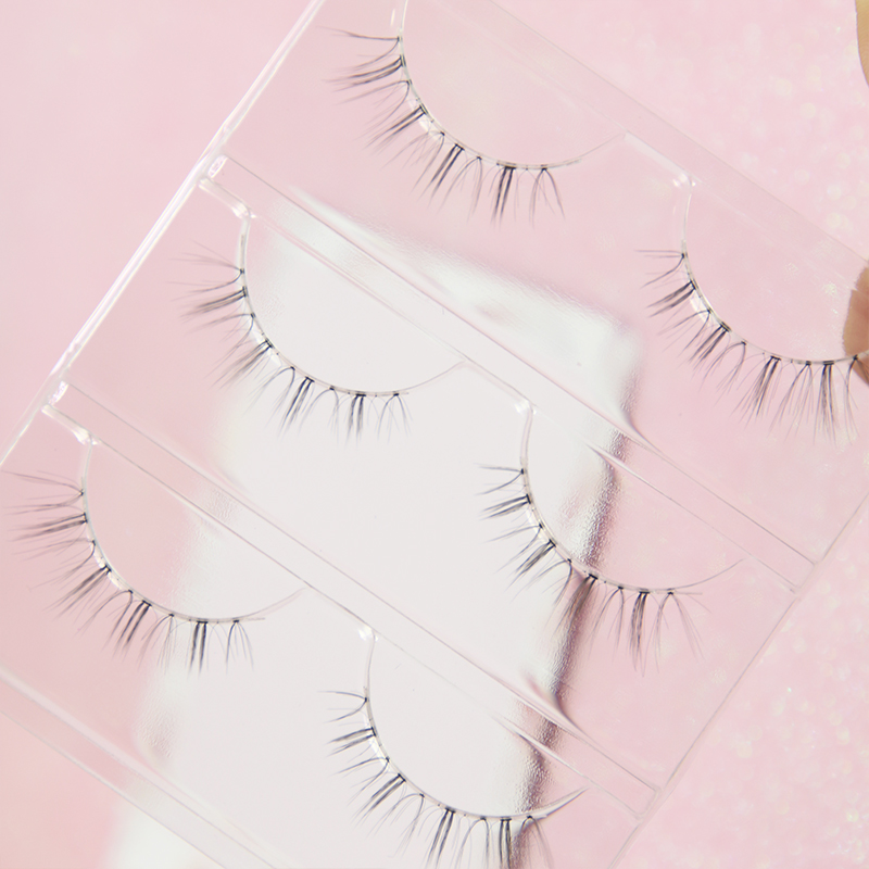 空气感簇状眼尾拉长仙女款假睫毛