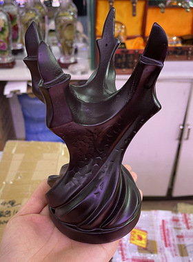 水晶球树脂底座 骷颅爪树脂摆件 树脂工艺品 玉石矿标树脂底座