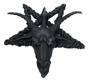 进口baphomet神秘摆件哥特风感雕像 希腊北欧神话威卡雕像