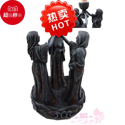 美国进口wicca威卡三女神香锥香炉 倒流檀香香粒香薰香塔香锥圣木