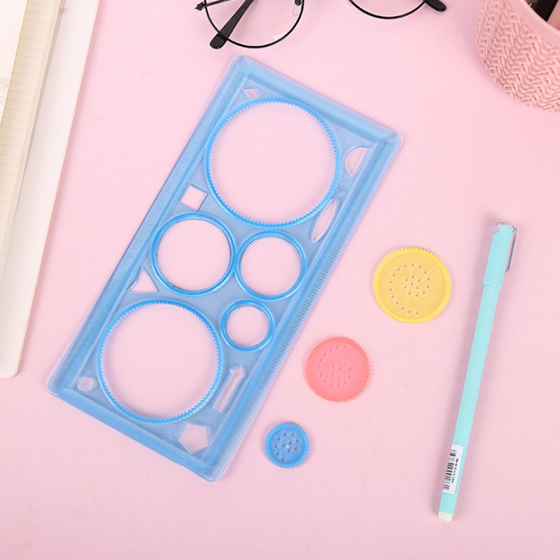 儿童益智多功能魔幻百变万花尺学生绘画创意手抄报模板尺文具礼品