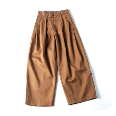 日系复古水洗阔腿显瘦男休闲裤