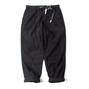 长裤 宽松直筒工装 子 日系复古紫标加厚微锥形休闲裤 加绒灯芯绒男裤