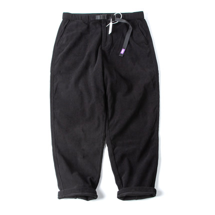 加绒灯芯绒男裤日系复古紫标加厚微锥形休闲裤宽松直筒工装长裤子