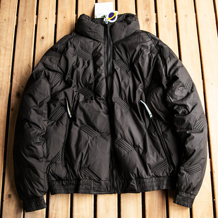 2023冬季纯色加厚立领压皱棉衣男宽松百搭休闲棉服外套保暖面包服