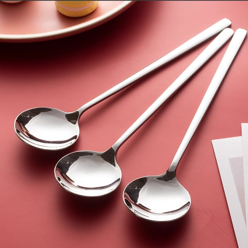 304不锈钢高颜值ins风吃饭勺子