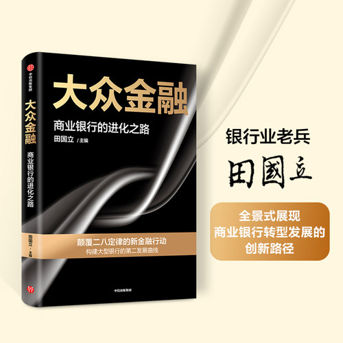 大众金融 田国立 著 全景式展现商业银行转型发展的创新路径 提供全行业数字化转型借鉴正版 中信出版社