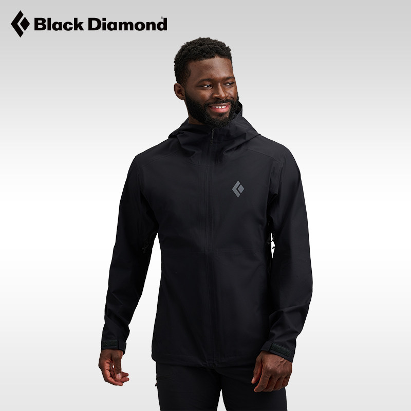 BlackDiamond黑钻BD户外冲锋衣防水防风连帽外套登山薄款男745062