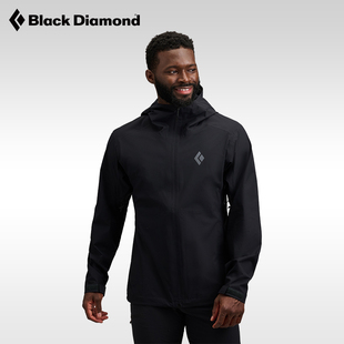 BlackDiamond黑钻BD户外冲锋衣防水防风连帽外套登山薄款男745062