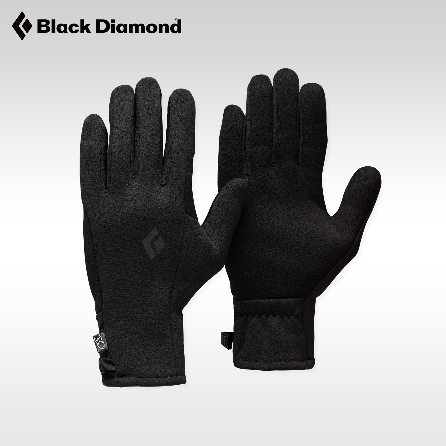 BlackDiamond黑钻BD户外运动保暖触屏手套衬里抓绒薄手套801806