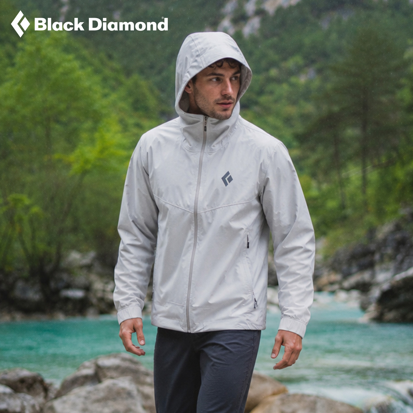 BlackDiamond黑钻男款防水冲锋衣